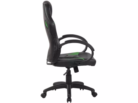 Chaise de bureau - Similicuir & Plastique - Vert - Magnus