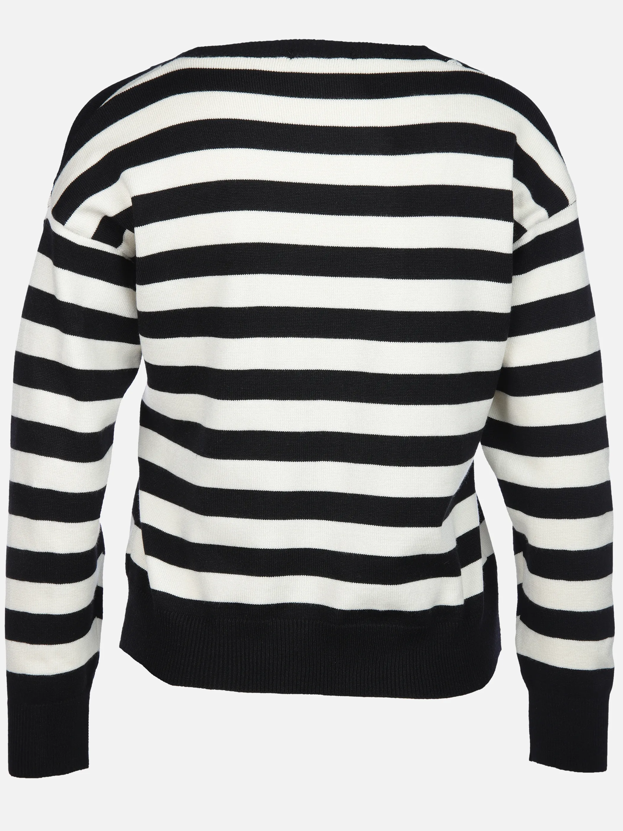 Damen Cardigan im Streifenlook mit Herzchen