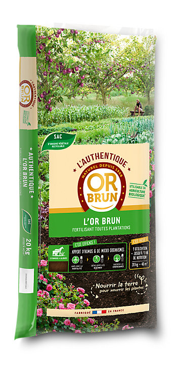 Authentique fertilisant 20kg Or Brun
