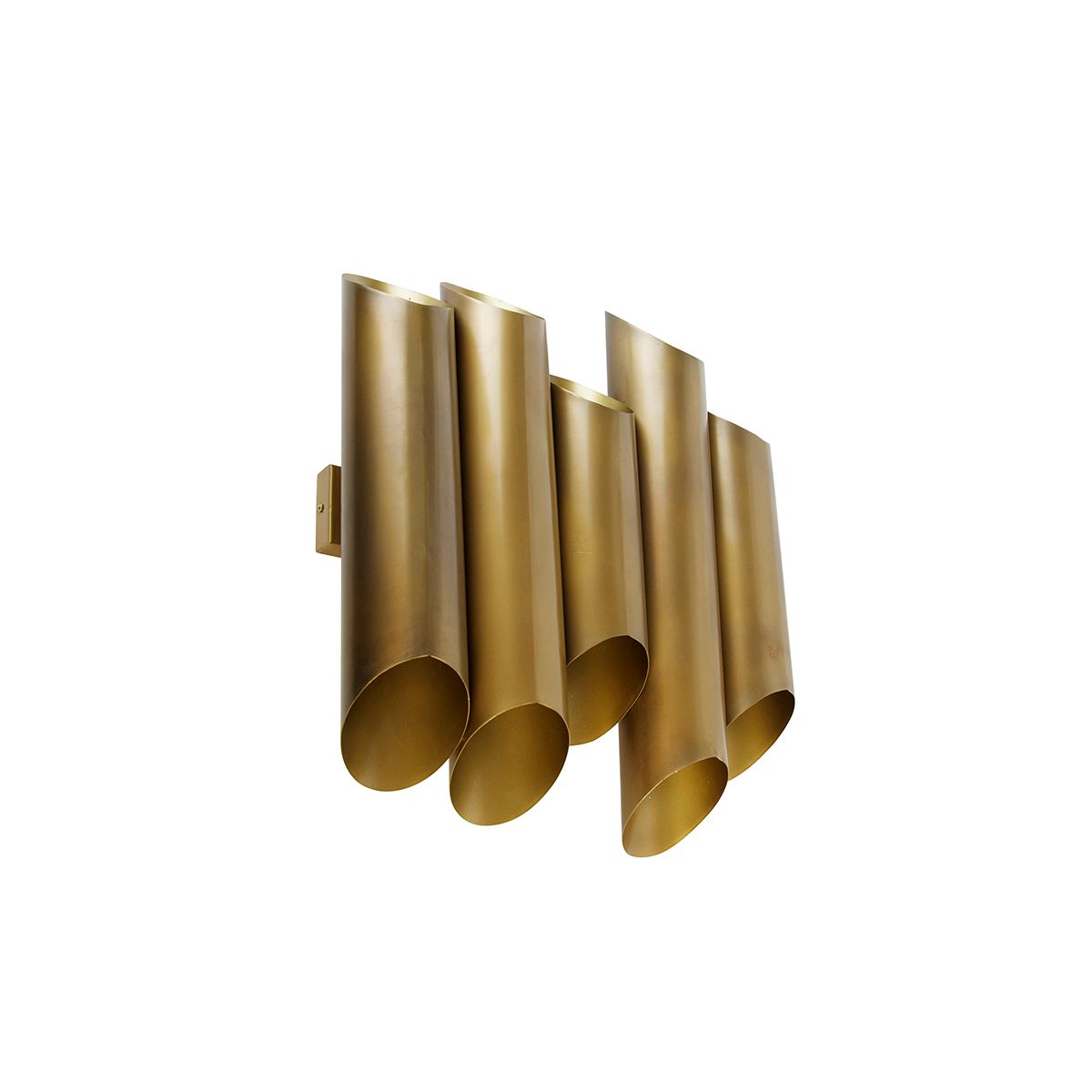Industriële wandlamp messing 10-lichts - Whistle