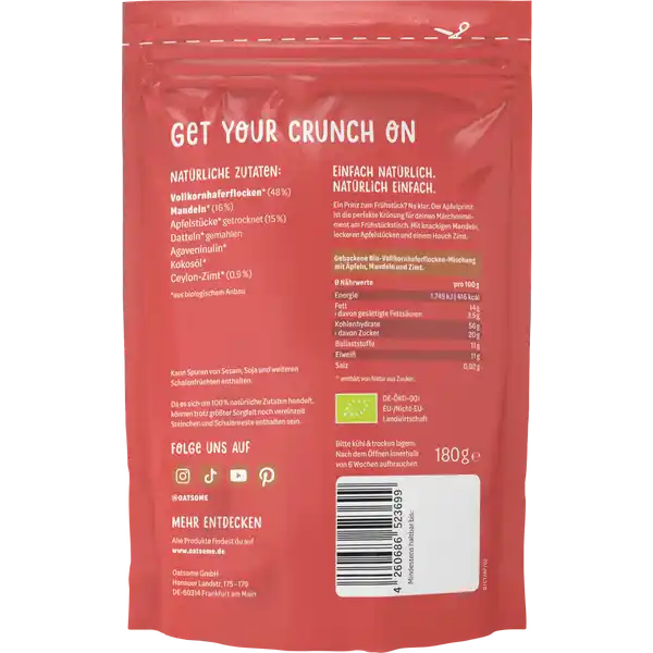 Bio Crunchy Topping Der Apfelprinz