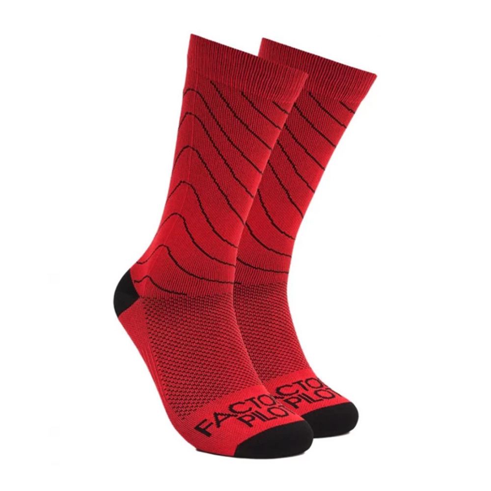 Oakley FACTORY PILOT MTB CREW - Chaussettes red line