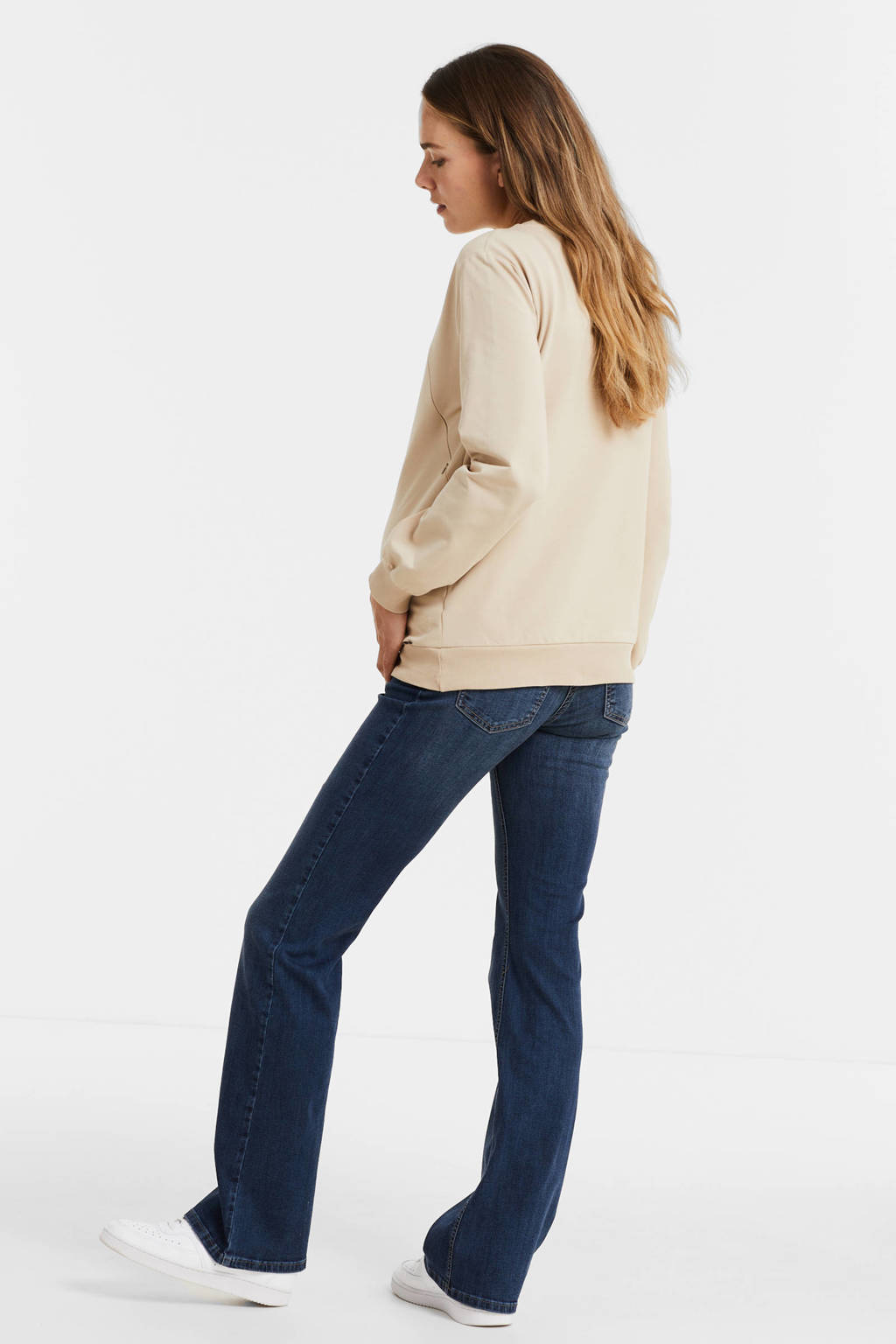 LOVE2WAIT flared zwangerschapsjeans Judy blauw