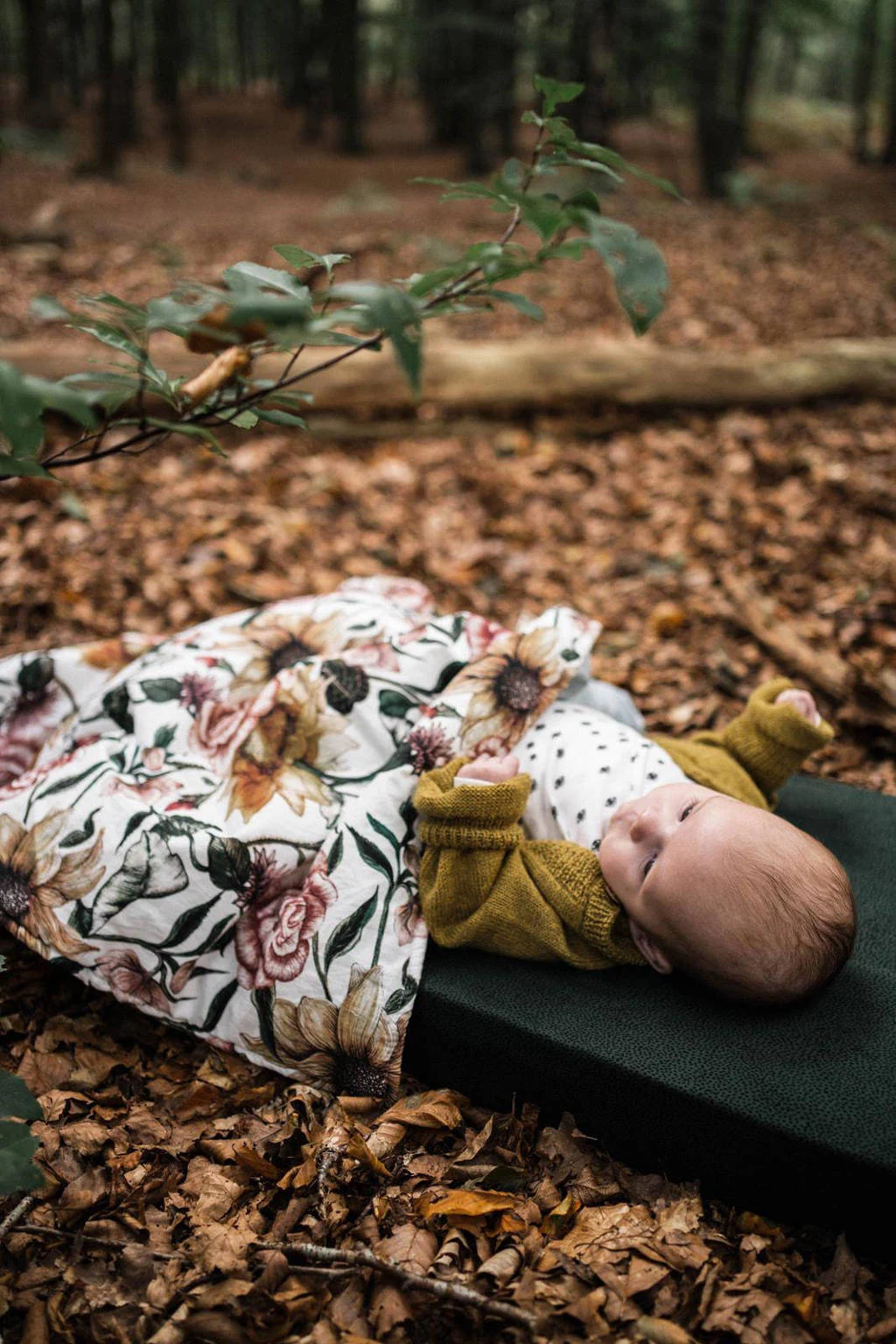 katoenen baby wieg hoeslaken crib Pine Dots 40x80cm