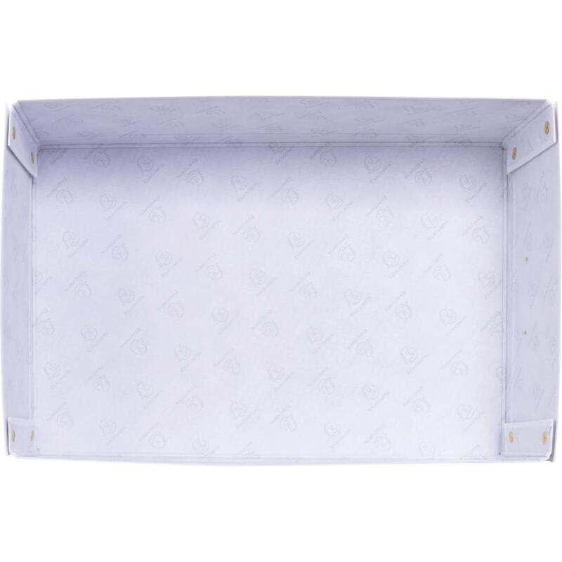 Boîte de rangement à plat carton 33x50x16cm Néo Déco - Blanc
