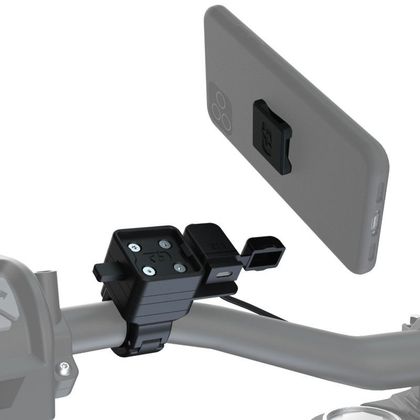 Support Smartphone Oxford CLIQR USB Type C Fixation Guidon - Noir