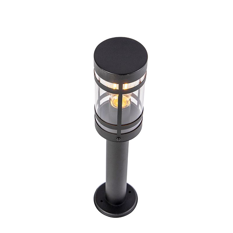 Buitenlamp zwart met grondpin en kabelmof 50cm IP44 - Gleam