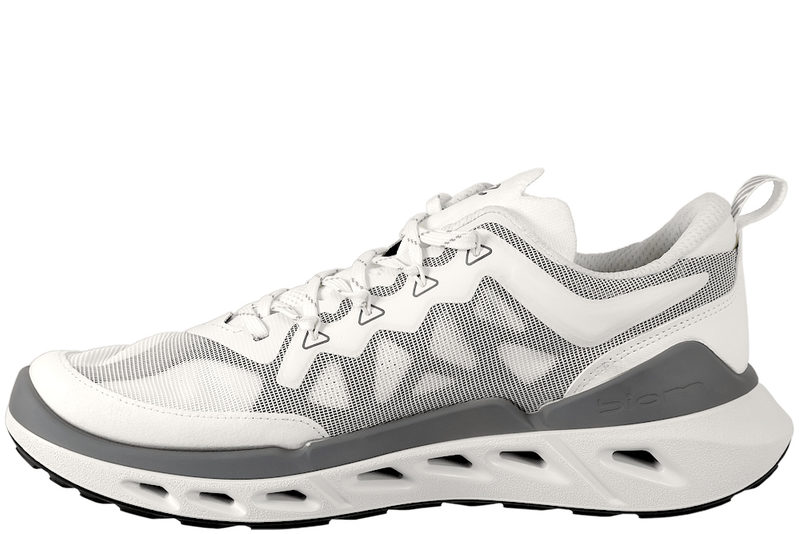 ECCO BIOM 720 M BREATHRU SKO I HVIDT TEKSTIL OG PU
