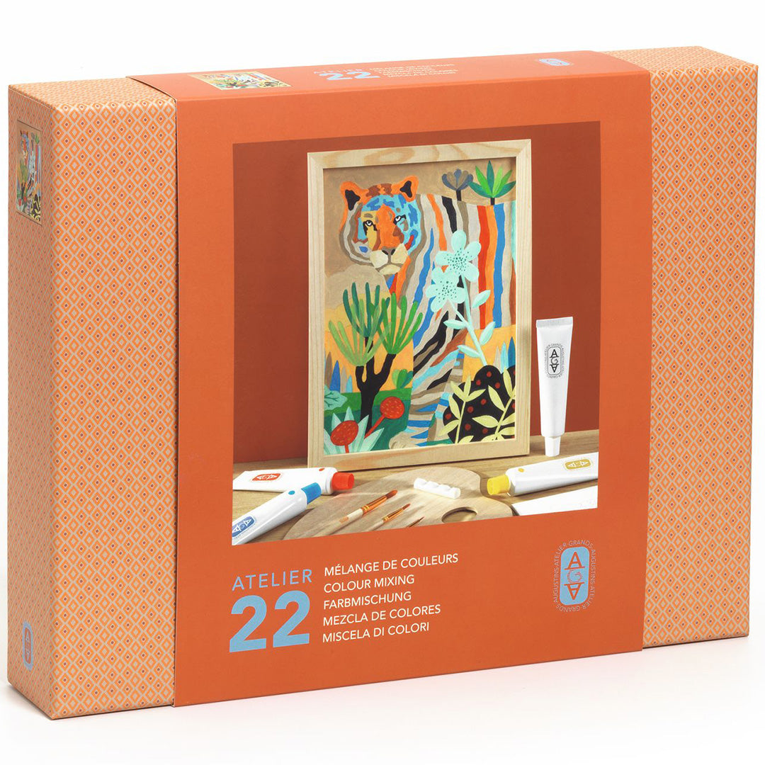 djeco knutselset atelier 22 - kleuren mixen