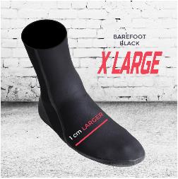 Wetty Chaussons Barefoot Original 3mm - XLarge 10 US / 43 Eur