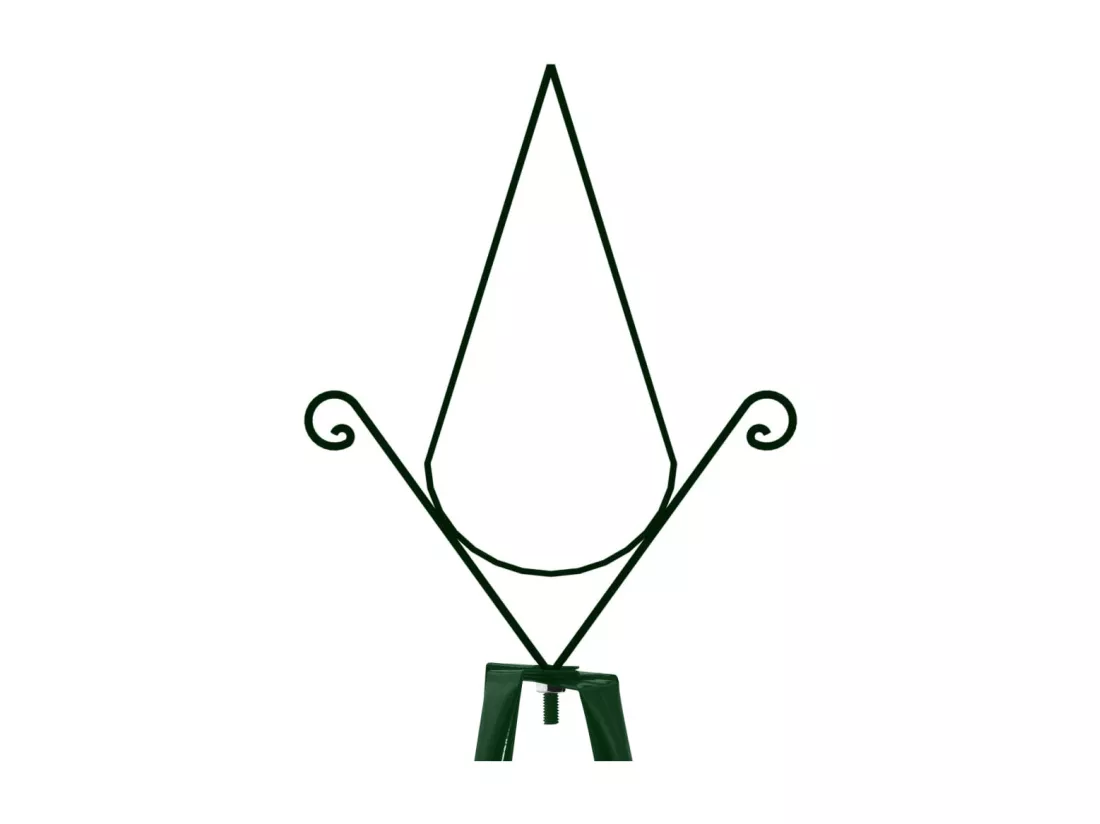 Supports plantes grimpantes 2 pcs Vert foncé 35x35x195 cm Fer