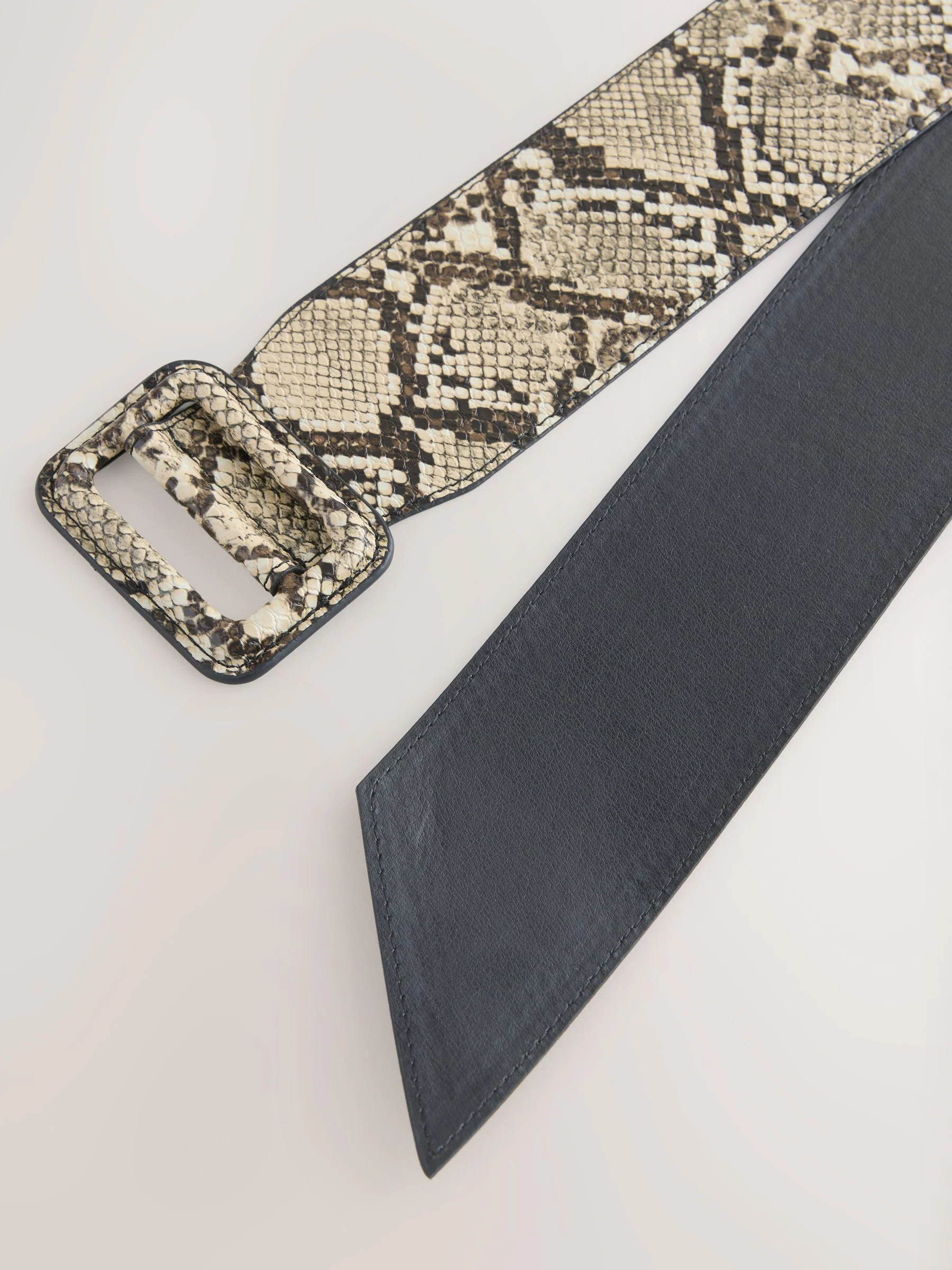 Slangenprint - PU Wide Belt