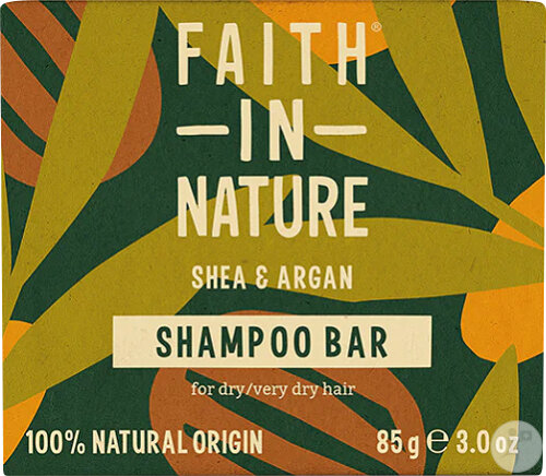 Faith In Nature Shampoing Solide Karité Et Argan Cheveux Secs À Très Secs 85g