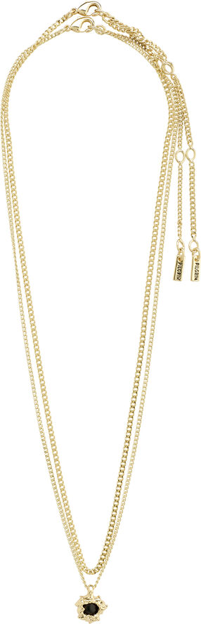 Pilgrim ACT recycled necklace 2-in-1 gold-plated Guld