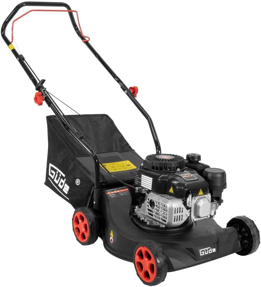 Güde 95441 Rasenmäher ECO Wheeler 412.1 P (4-Takt Power-Engine Motor, 1,8/2,45 (kW/PS), Schnittbreite 410 mm), Schwarz