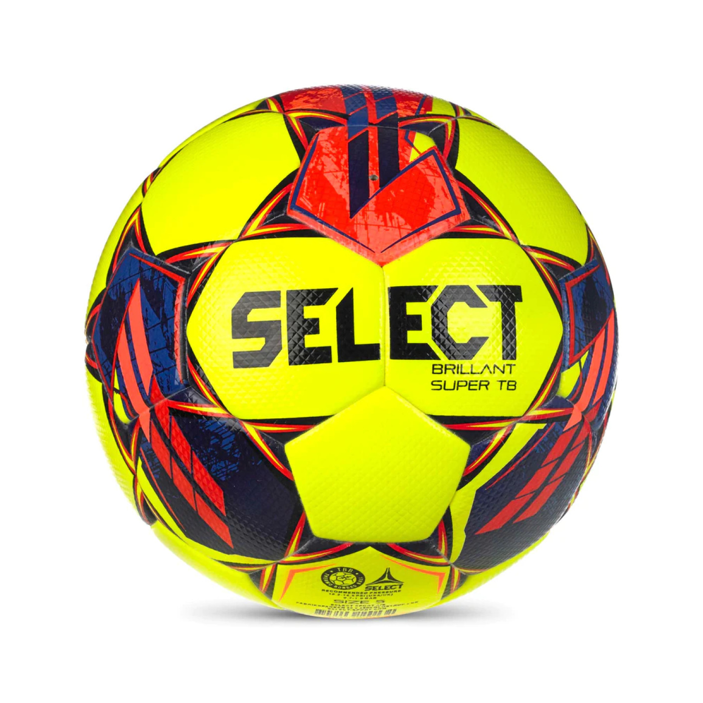 Select Brillant Super TB v23 Voetbal Maat 5 Geel Felrood Zwart
