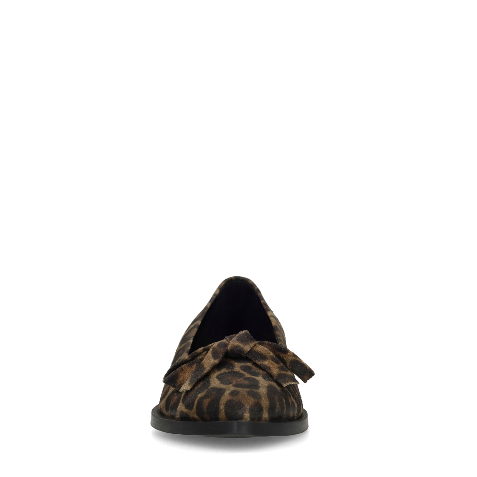 Leopard suède loafers