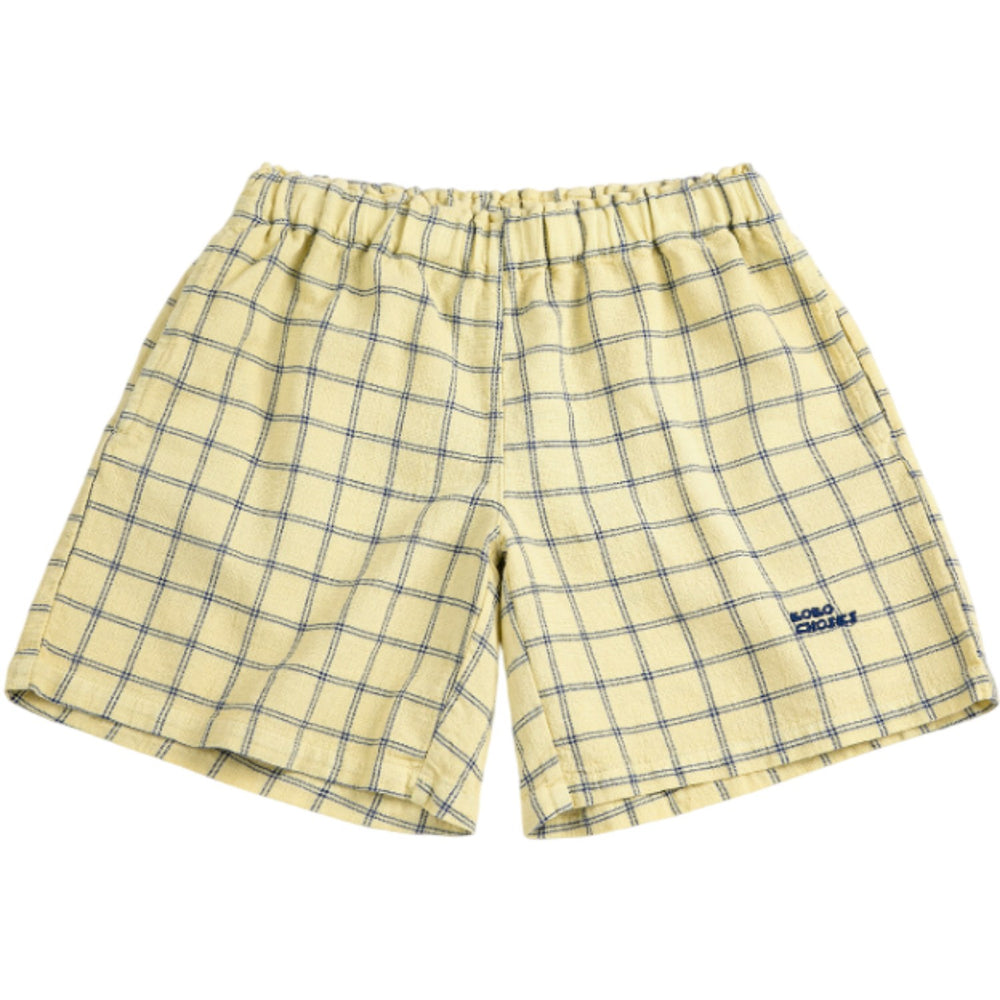 Køb Bobo Choses Yellow Spicy Window Pane Woven Bermuda Shorts