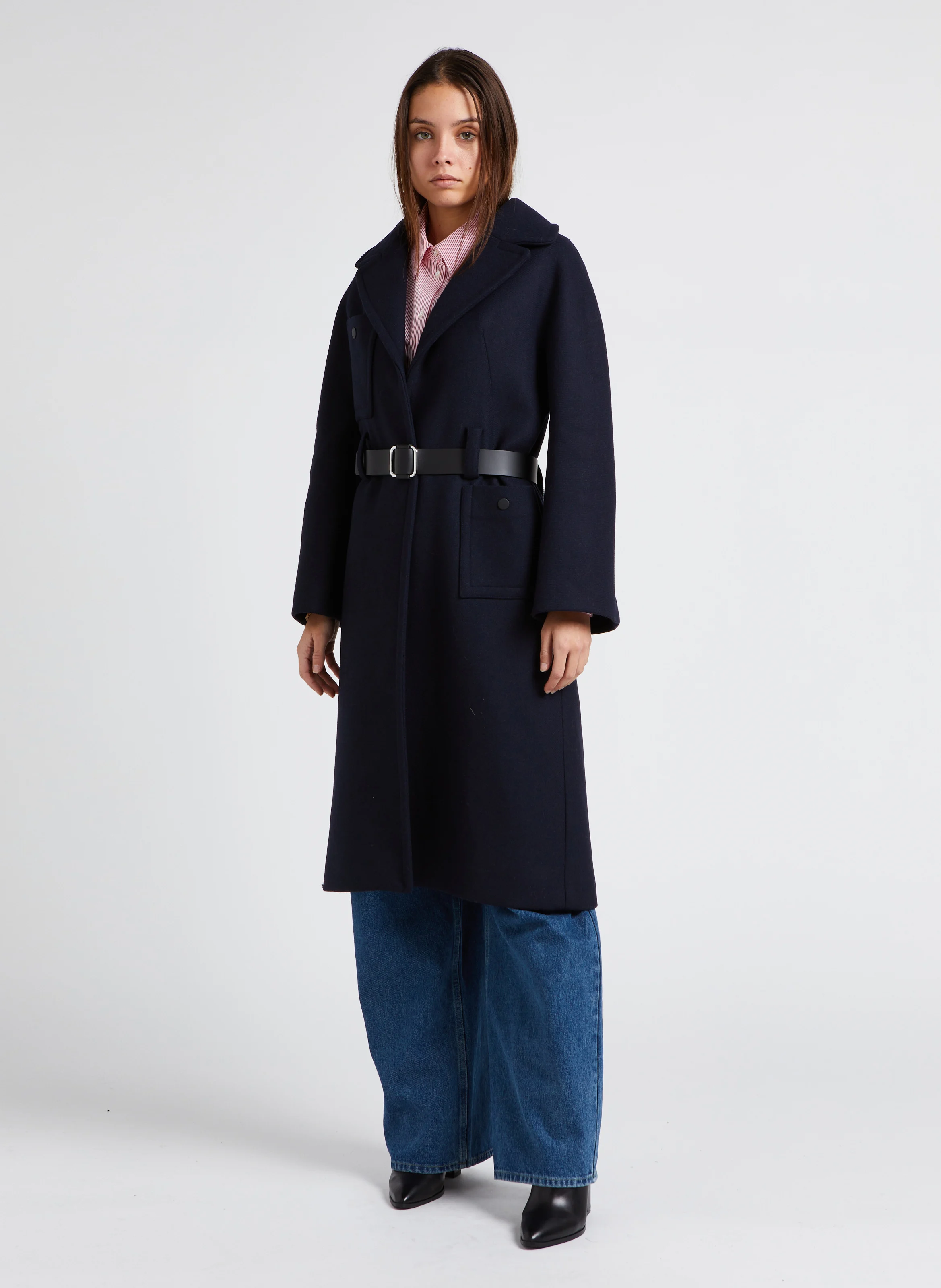 WILDEN - Jean large taille haute en coton | Bleu