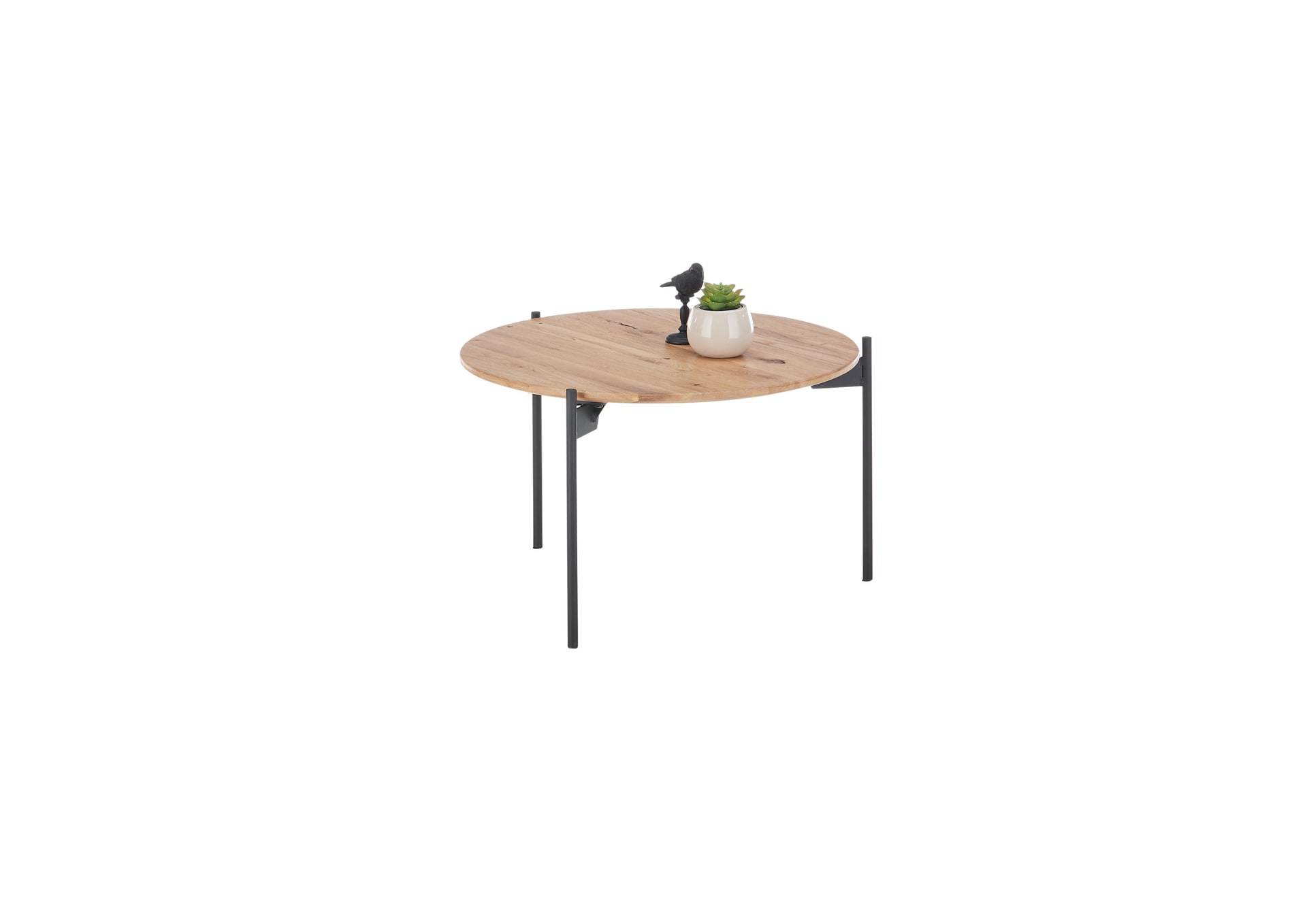 CASAVANTI Couchtisch ASSUAN 55x55 cm Metall Eiche