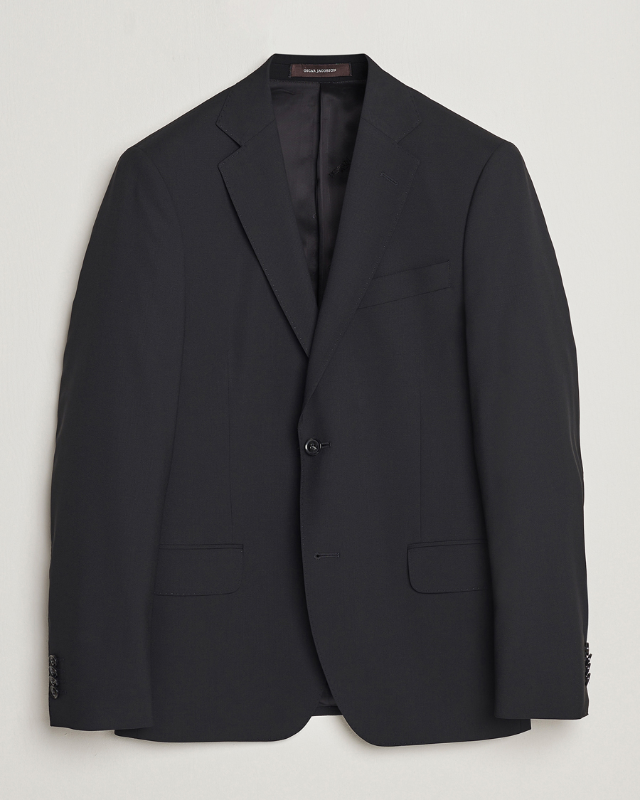 Oscar Jacobson Edmund Wool Blazer Black