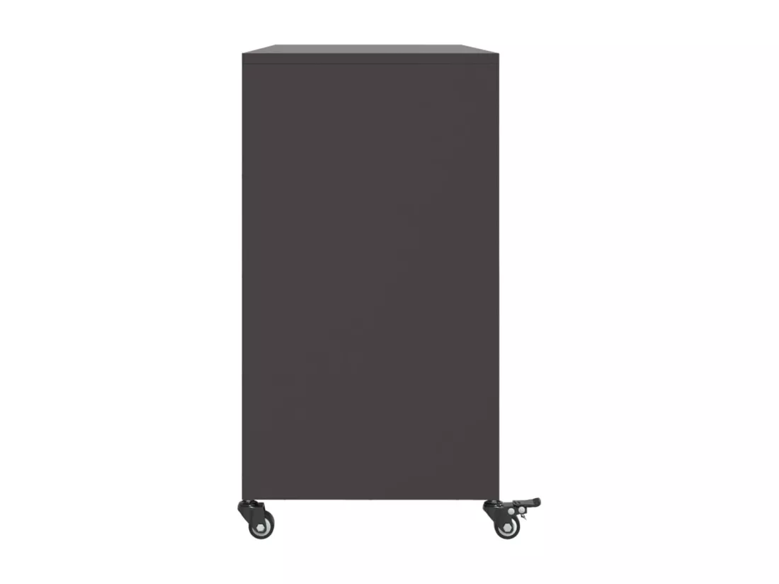 Buffet noir 100,5x39x72 cm acier laminé à froid