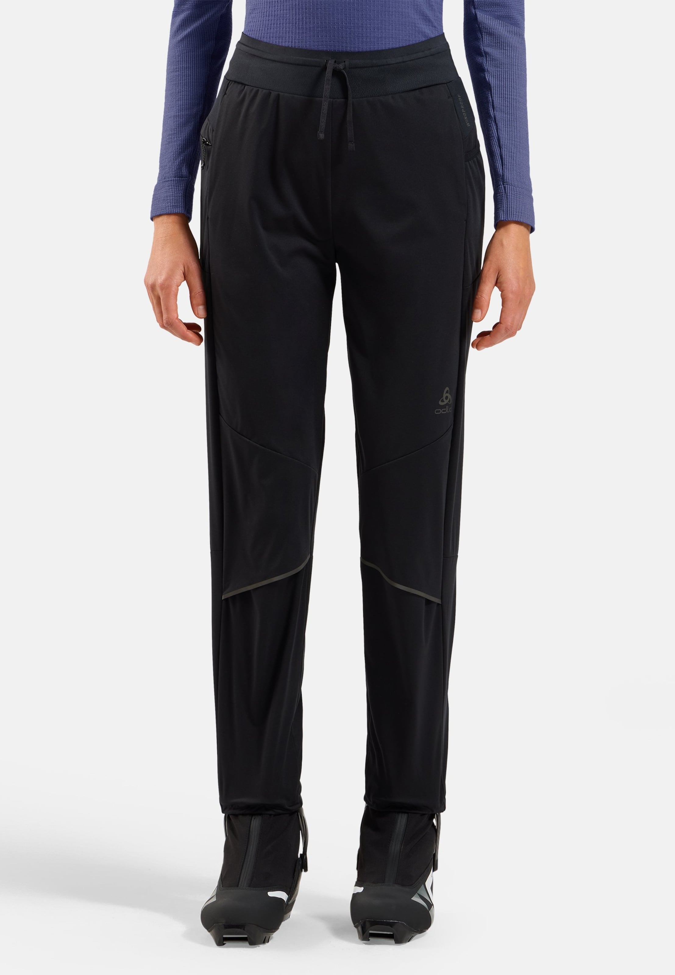 Winddichte Zeroweight Pro Warm Langlaufhose in black