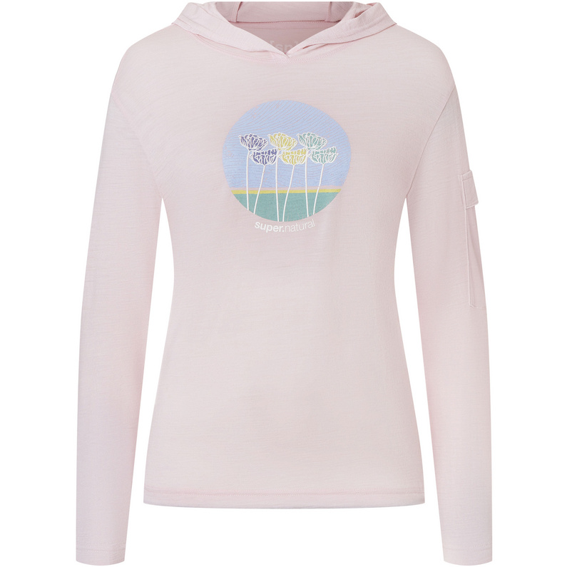 Super.Natural Damen Tulips Light P Hoodie
