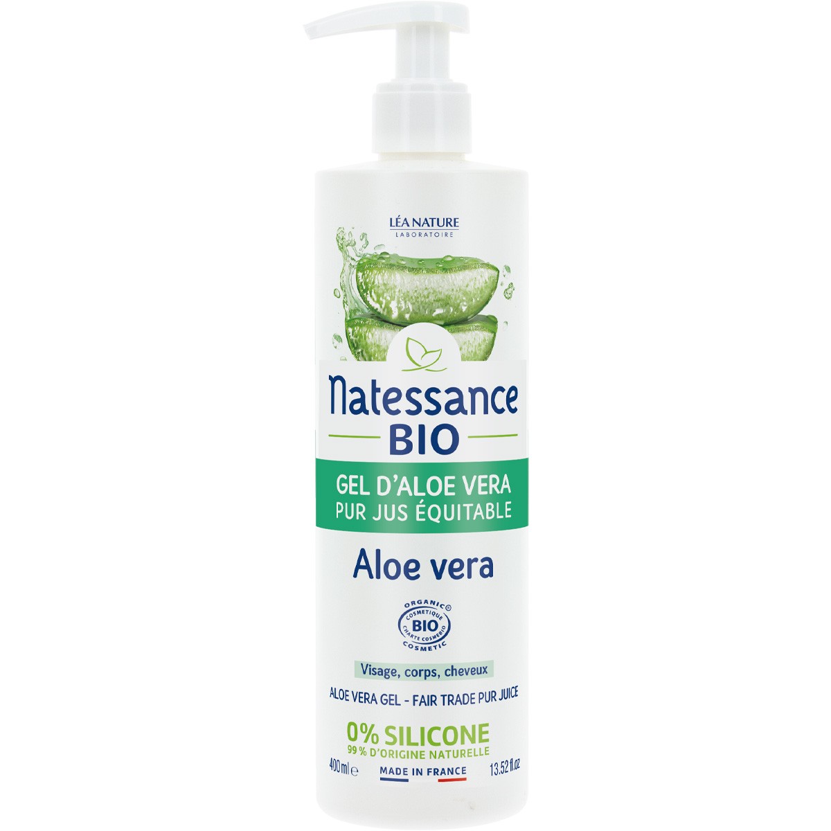 Gel pur jus bio - Aloe vera - 400 ml