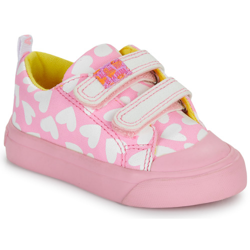 Agatha Ruiz de la Prada - ZAPATO LONA CORAZONES - Rose / Blanc