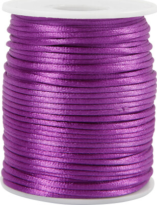 Satinsnor - 2 MM - Lilla - 50 M