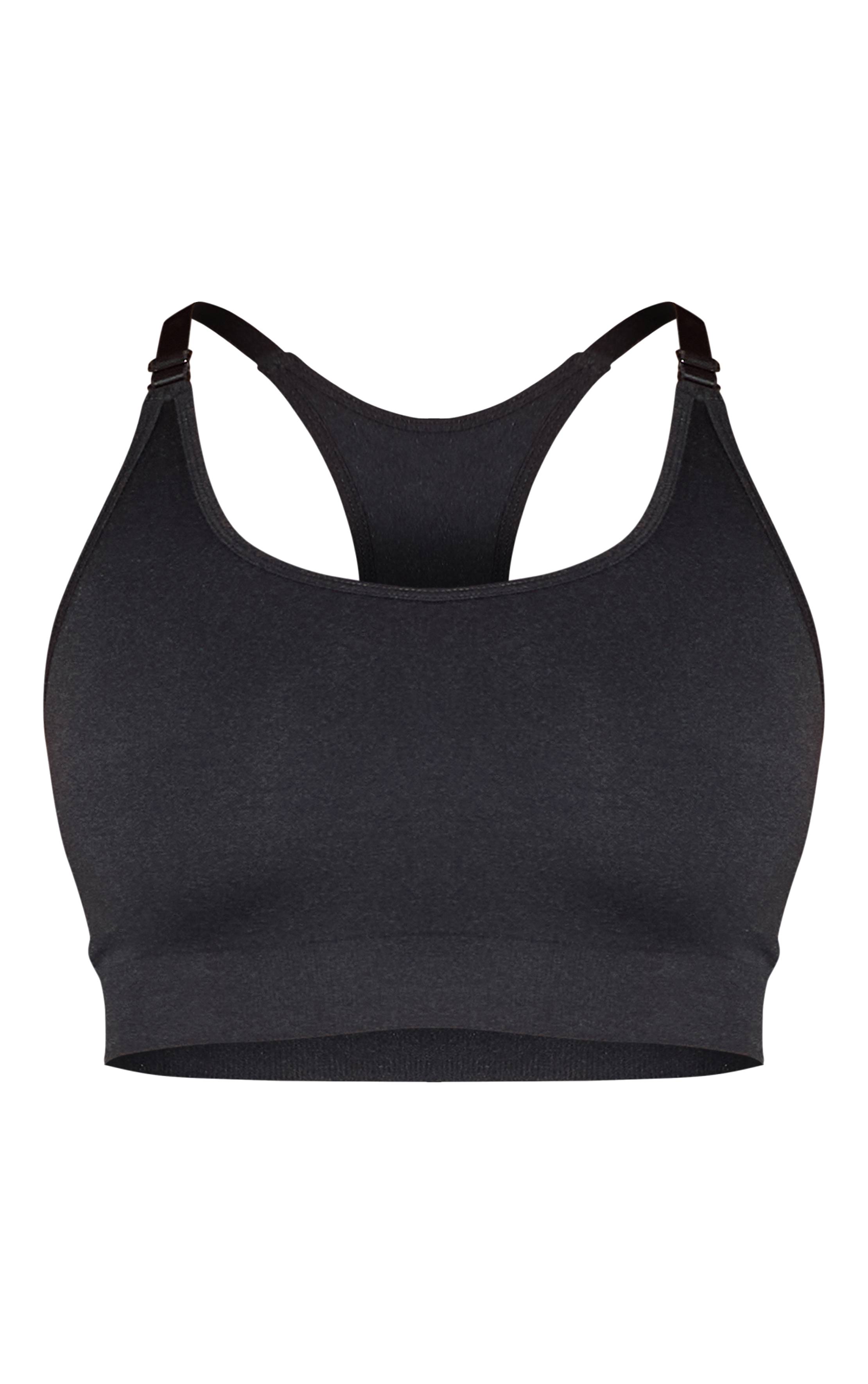 Noir Brassière De Sport Moulée Sans Coutures Shape Active