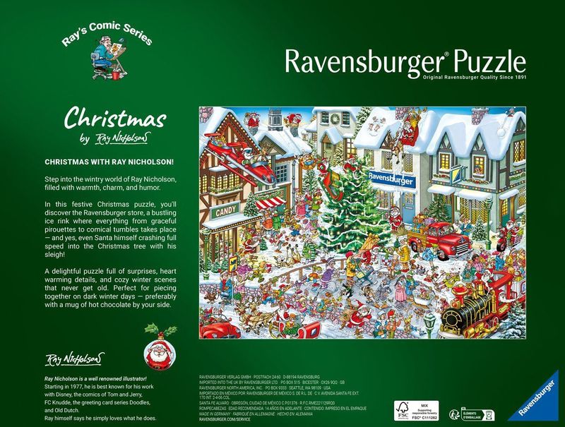 Ravensburger - Ray's Comic Series Christmas - Legpuzzel - 1000 stukjes