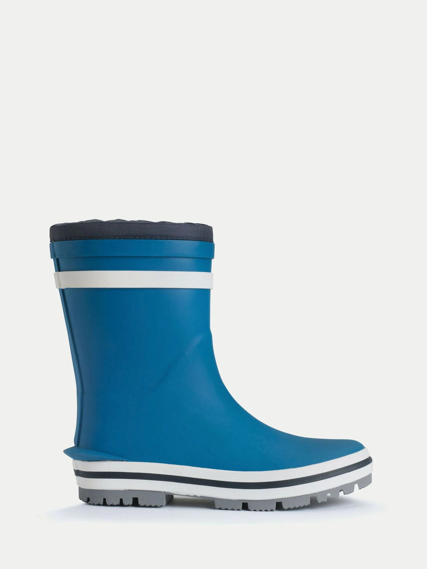 Blauw - Start-Rite Big Little Puddle - Behaaglijke gevoerde regenlaarzen met striksluiting
