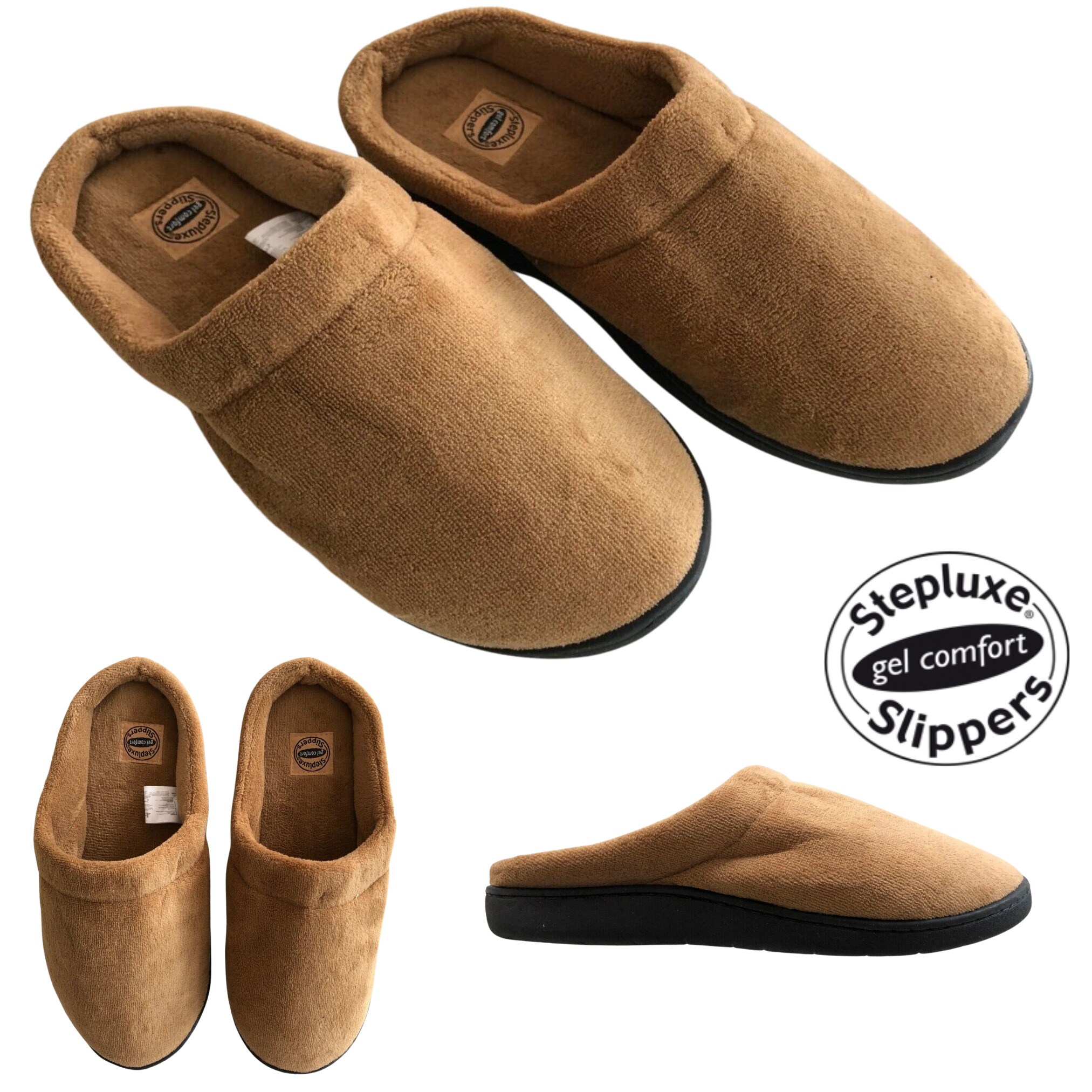 Best Direct® Slipper - Gel Schuh Hausschuh, weich, warm Stepluxe Slippers