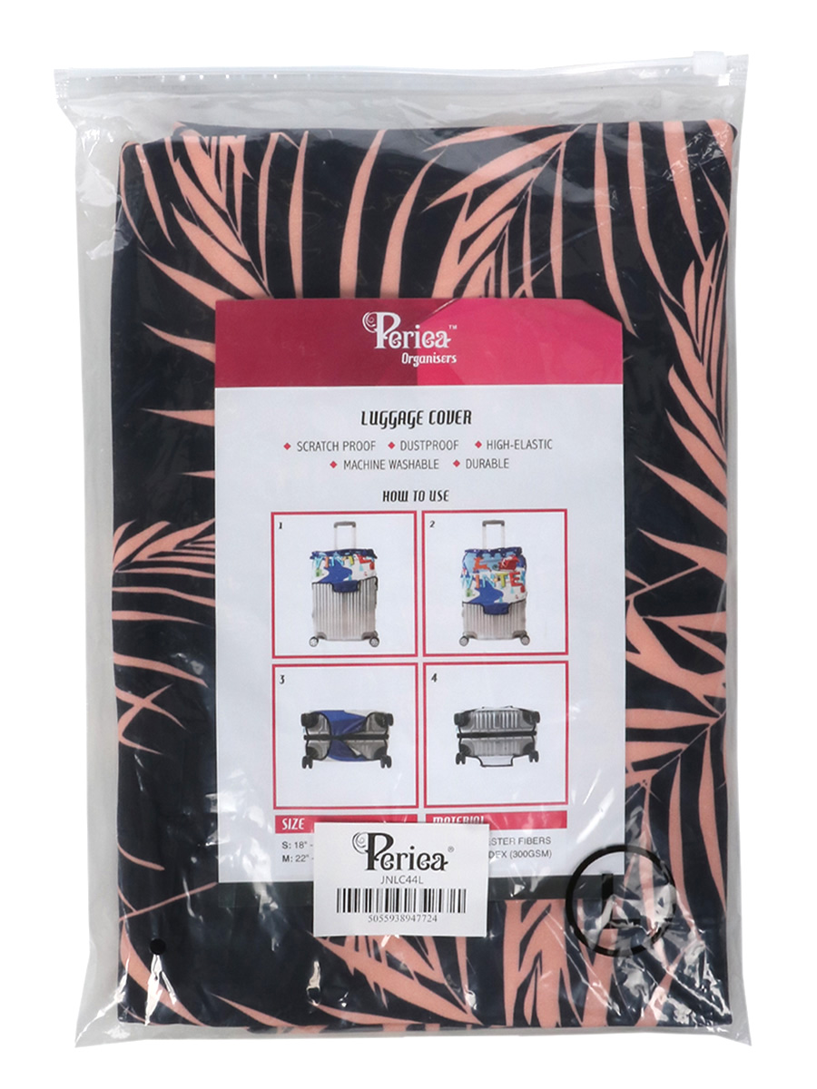 Housse de valise Periea Peach Fern L