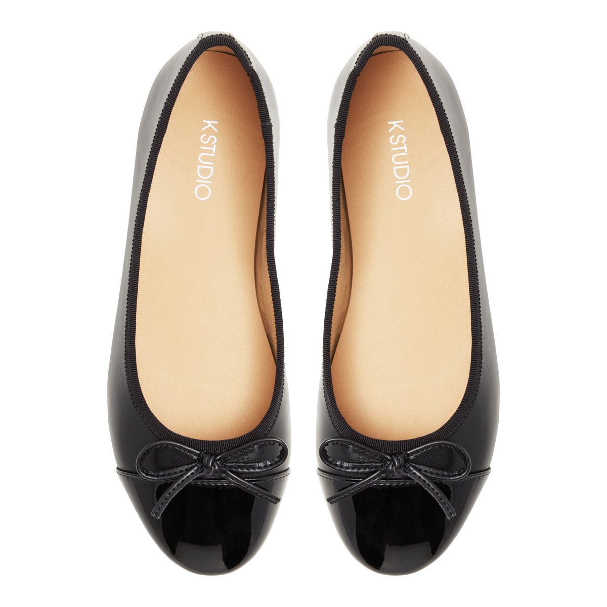 K STUDIO-Nilassi-Ballerine - Talon plat - Noir