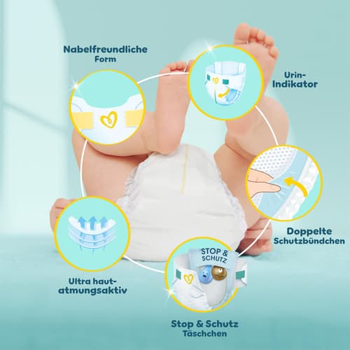 Pampers Premium Protection Windeln Gr.1, Monatsbox,  2-5 Kg
