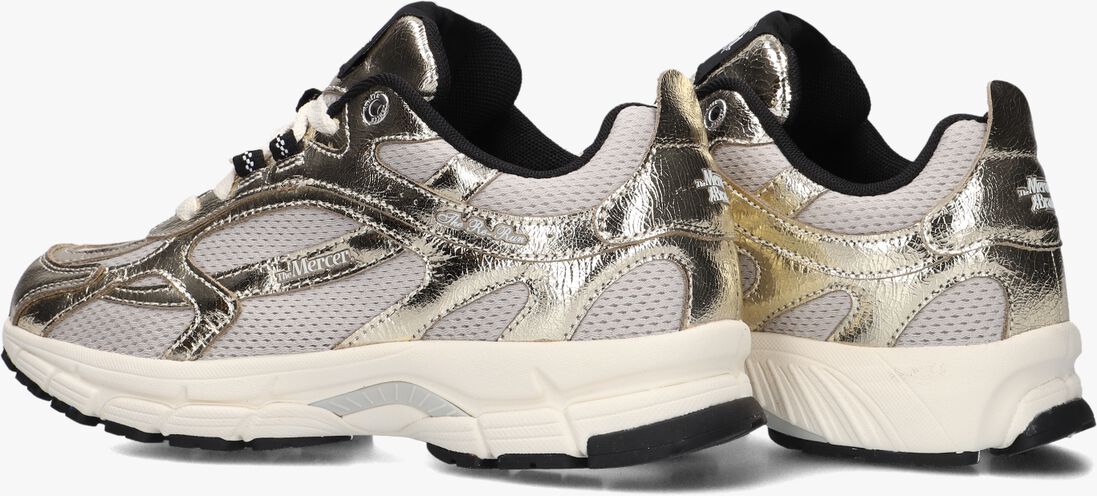 goudkleurig mercer amsterdam lage sneakers the re-run cracked