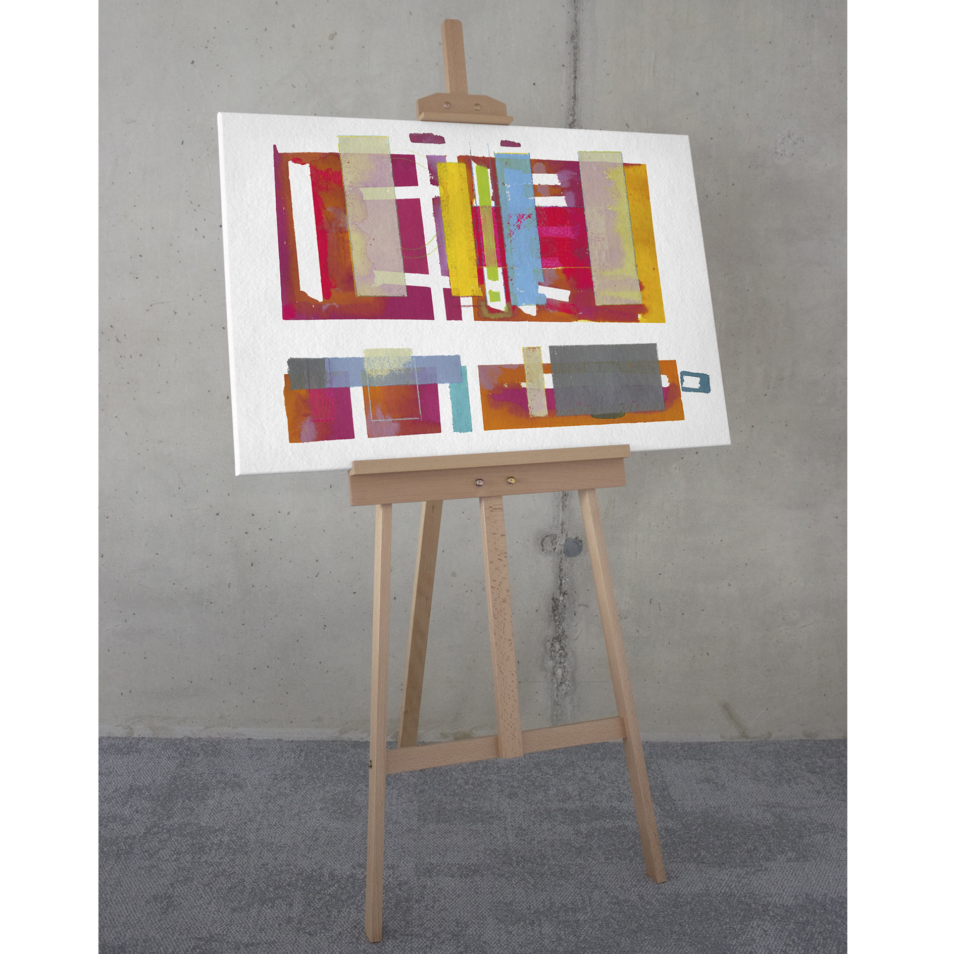 Keilrahmenbild CLARITY - bunt - 60x90 cm