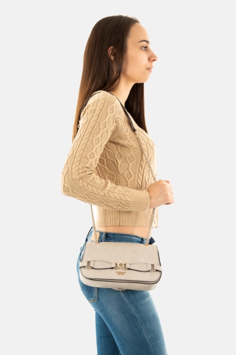 Sacs à main guess jeans arlena convertible xbody flap tau taupe