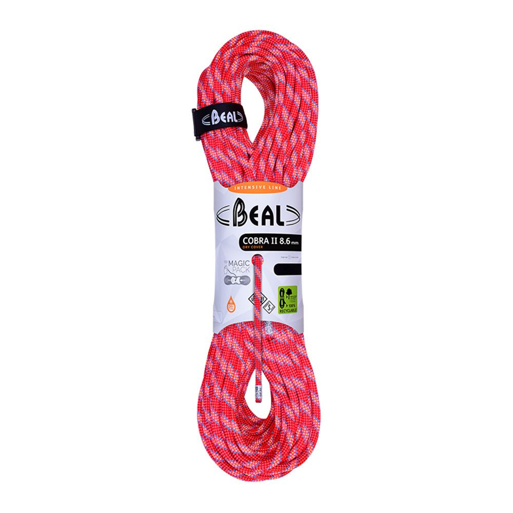Beal COBRA II 8.6MM 2X60M DC - Corde À double anis/orange