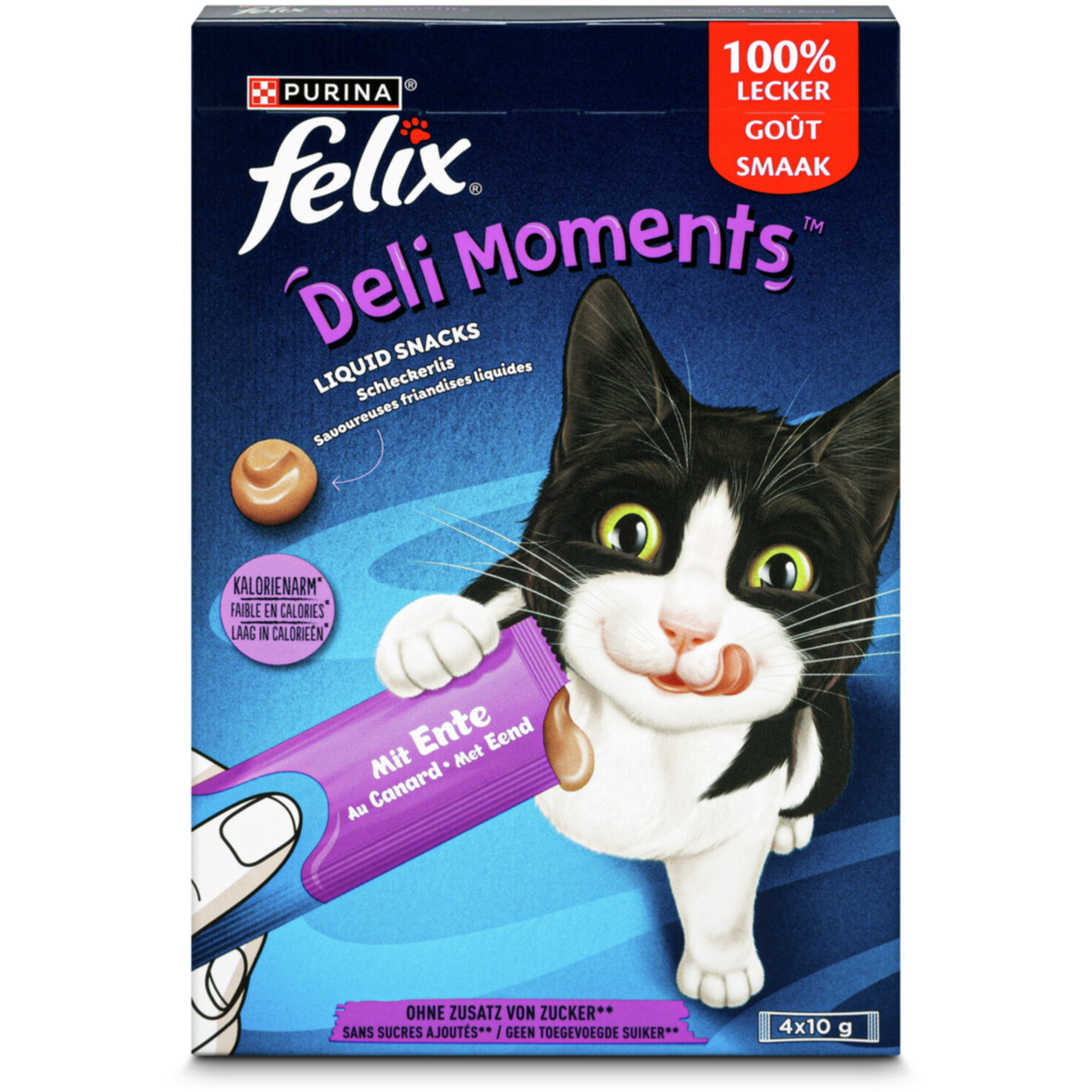Felix Deli Moments Katzensnack Ente 4x10g