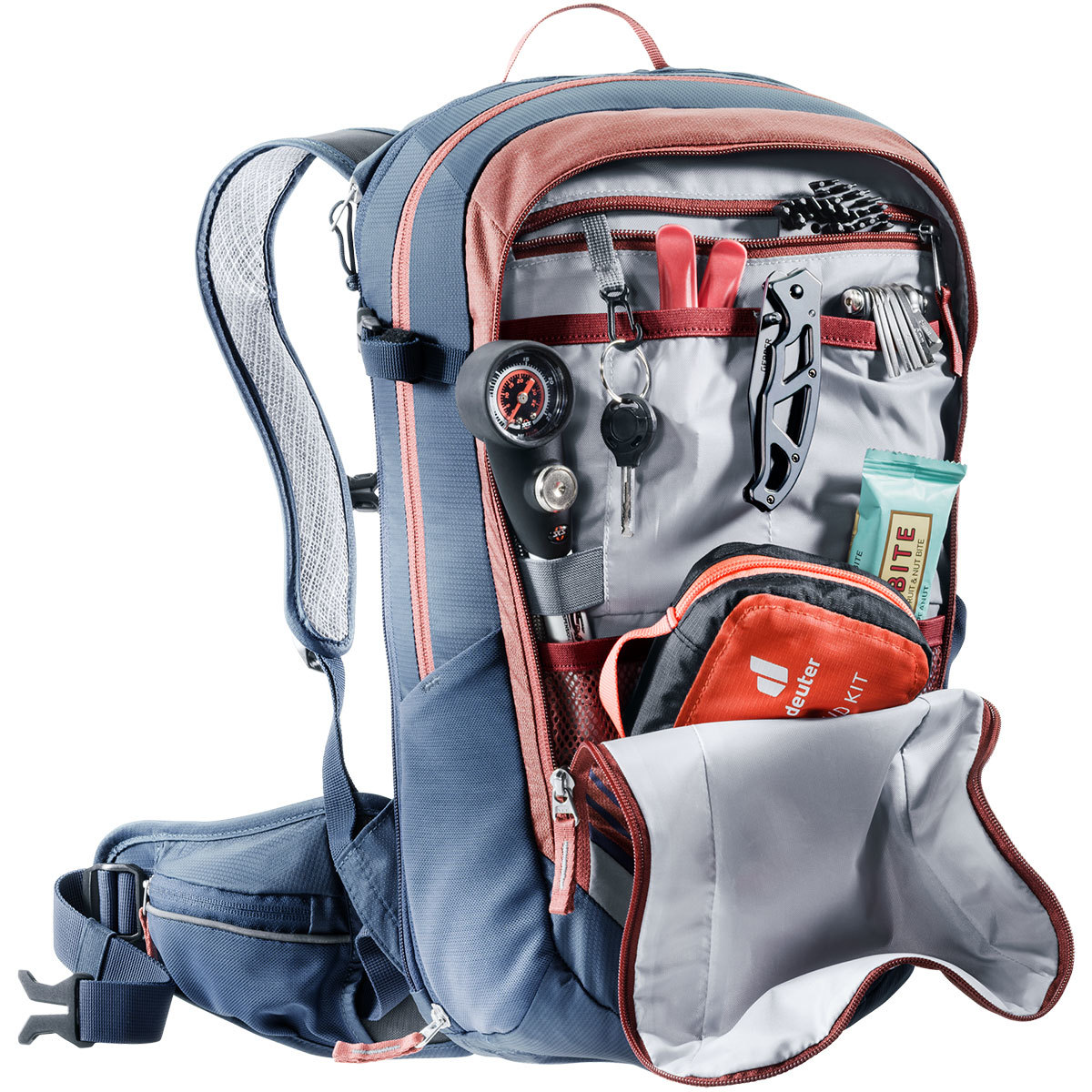 Deuter Compact EXP 14 Fietsrugzak Rood/Blauw