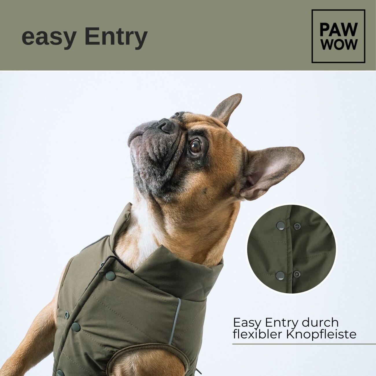 PAW WOW Hundejacke TONI Olive M