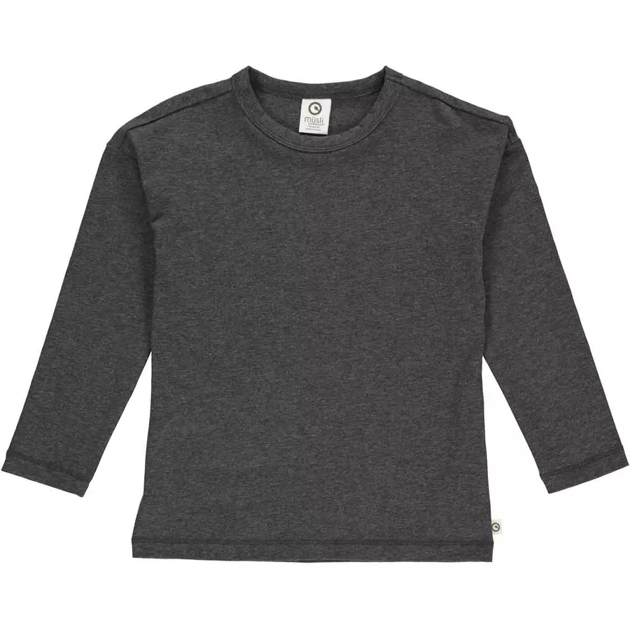 Müsli Langarmshirt irongreymelange