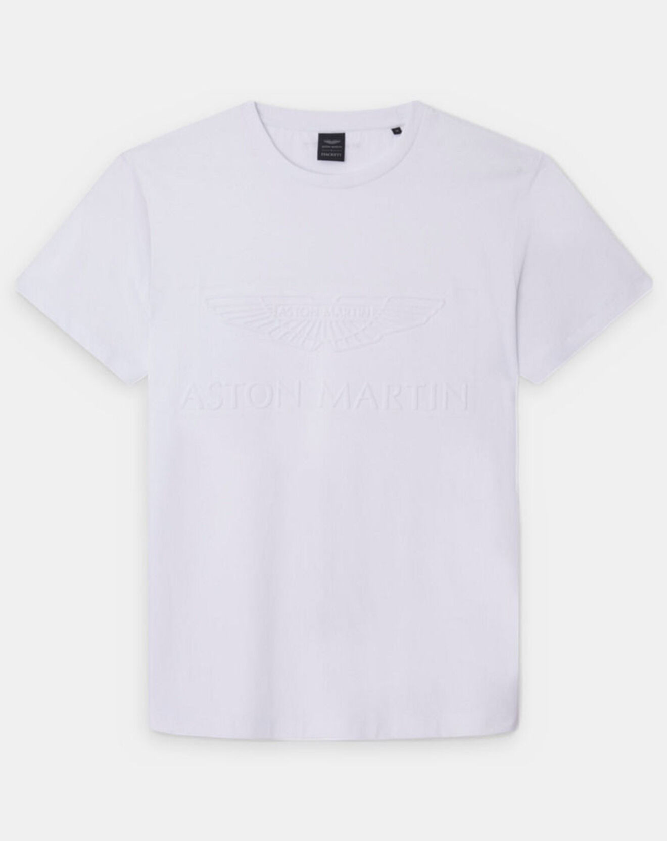 Hackett London T-Shirt Regular Fit Aston Martin Racing embossé blanc