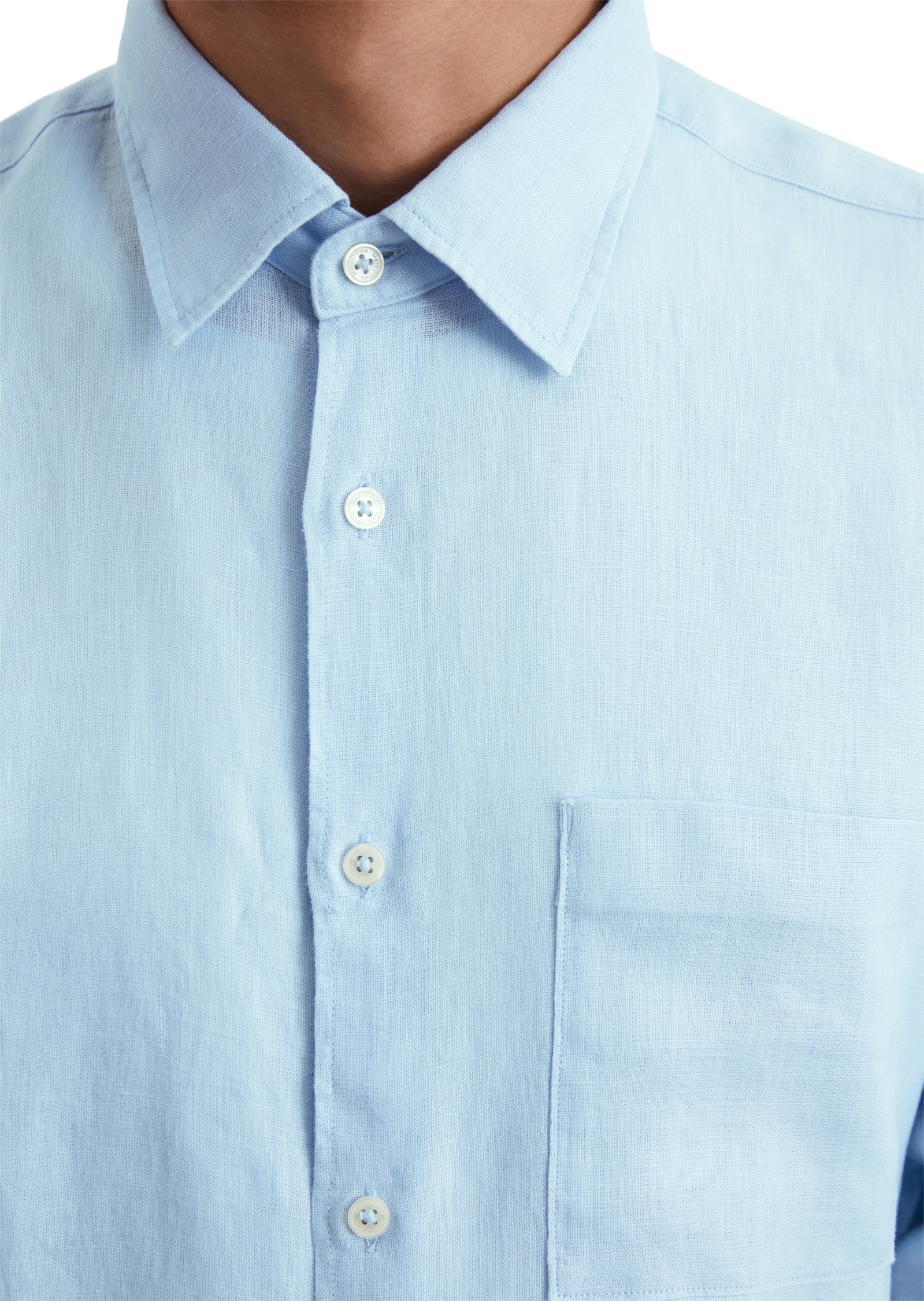 Marc O'Polo Leinenhemd , im klassisch cleanen Look