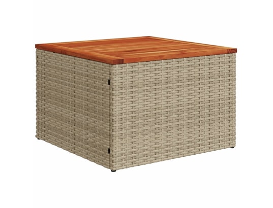 VIDAXL - Salon extérieur Salon de jardin 11 pcs avec coussins beige résine tressée