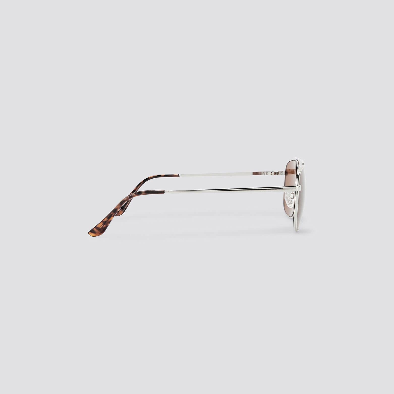 Lunettes de soleil retro Gris moyen